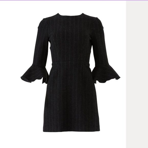 SAYLOR Grey Pinstripe Constance Dress Size Large - Picture 4 of 13